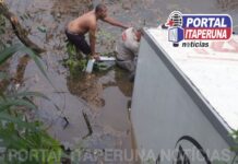 Caminhão despenca de ponte na BR-356 próximo do trevo de Raposo