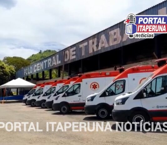 Secretaria de Estado de Saúde do Rio entrega ambulâncias para implementar SAMU no Noroeste Fluminense