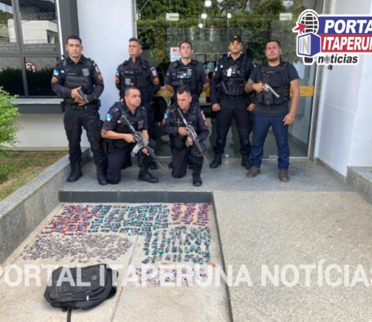 PM prende um jovem com grande quantidade de drogas em Miracema