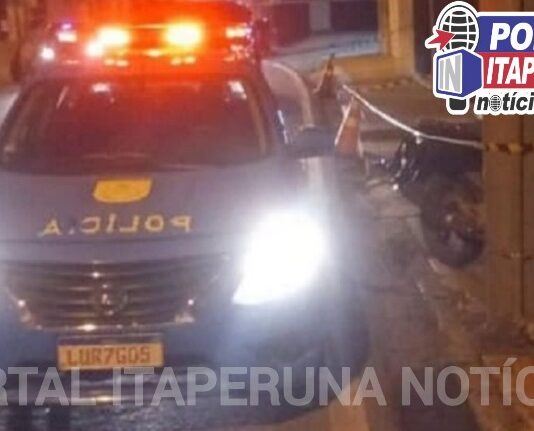 Homem morre ao bater com motocicleta contra um poste em Itaperuna