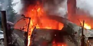 Mulher morre carbonizada em acidente, após carro pegar fogo na zona rural de Itaperuna