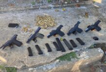 Policiais apreendem armas e munições em Santo Antônio de Pádua