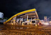 Em Itaperuna, chuva forte acompanhada de ventania, deixa rastro de destruição