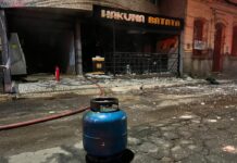 Explosão em lanchonete deixa duas pessoas feridas em Muriaé