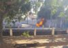 Motocicleta é destruida por fio de alta tensão em Itaperuna