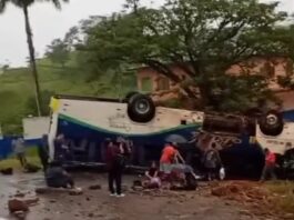 Em Itaperuna 30 pessoas ficam feridas em acidente com ônibus