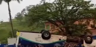 Em Itaperuna 30 pessoas ficam feridas em acidente com ônibus