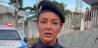 Tenente-coronel Michelle, apresentou o balanço das ações no seu primeiro mês de comando no 29º BPM