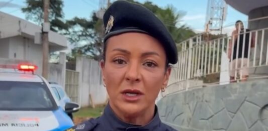 Tenente-coronel Michelle, apresentou o balanço das ações no seu primeiro mês de comando no 29º BPM