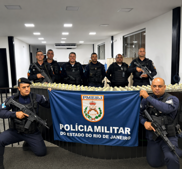 Drogas apreendidas pela PM na Vinhosa em Itaperuna
