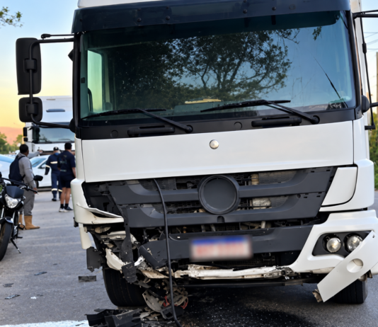 Motorista morre em grave acidente entre HB20 e caminhão na RJ-186, em São José de Ubá